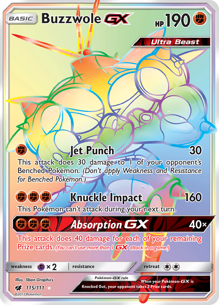 Buzzwole GX (115/111) [Sun & Moon: Crimson Invasion] | Tabernacle Games