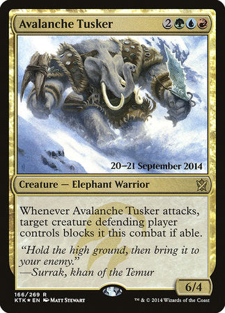 Avalanche Tusker [Khans of Tarkir Promos] | Tabernacle Games