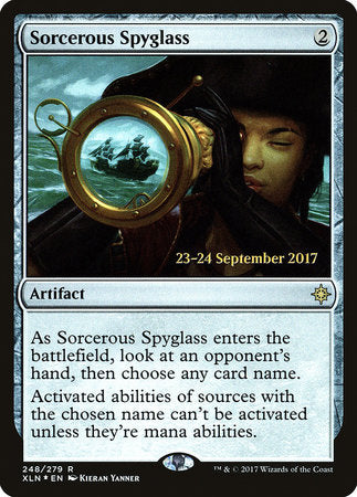 Sorcerous Spyglass [Ixalan Promos] | Tabernacle Games