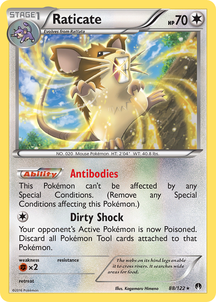 Raticate (88/122) [XY: BREAKpoint] | Tabernacle Games