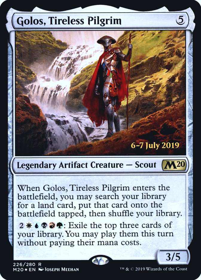 Golos, Tireless Pilgrim  [Core Set 2020 Prerelease Promos] | Tabernacle Games