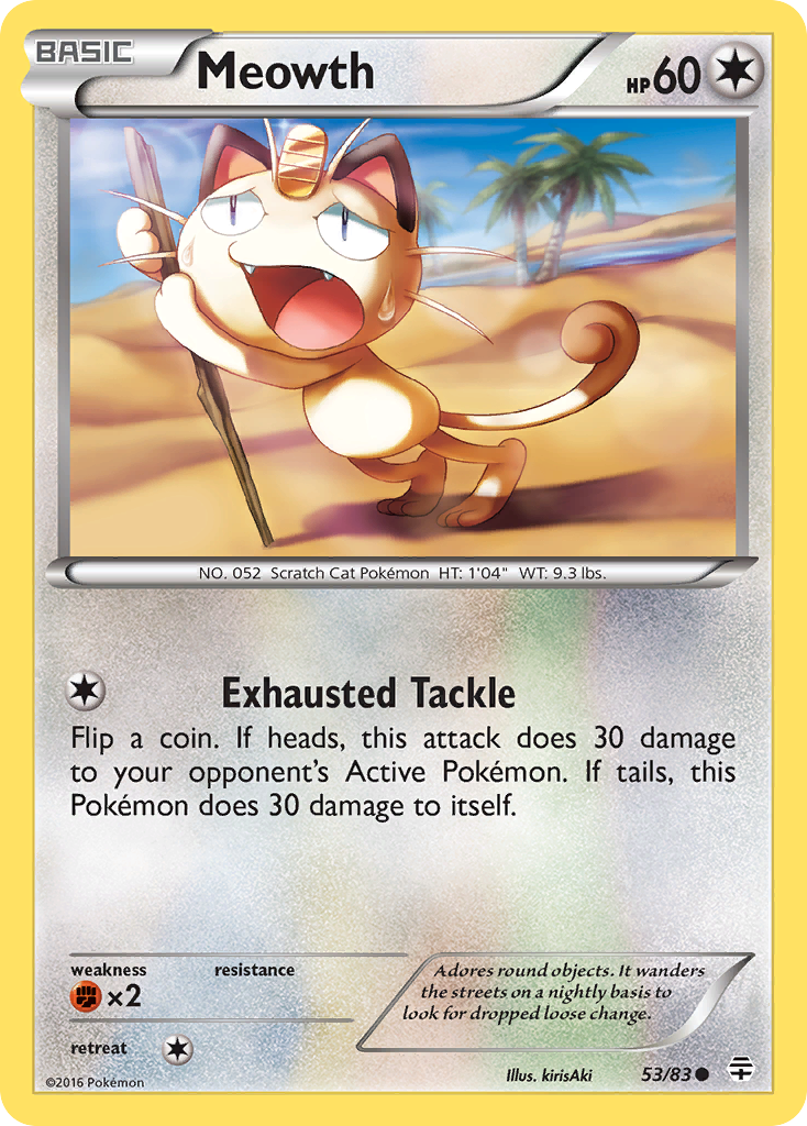 Meowth (53/83) [XY: Generations] | Tabernacle Games