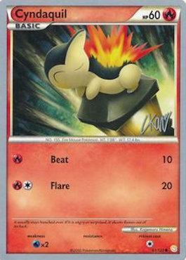 Cyndaquil (61/123) (Reshiphlosion - Christopher Kan) [World Championships 2011] | Tabernacle Games
