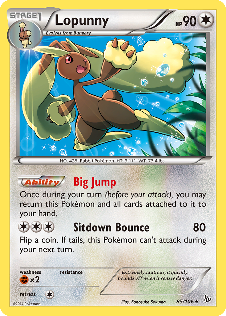 Lopunny (85/106) [XY: Flashfire] | Tabernacle Games