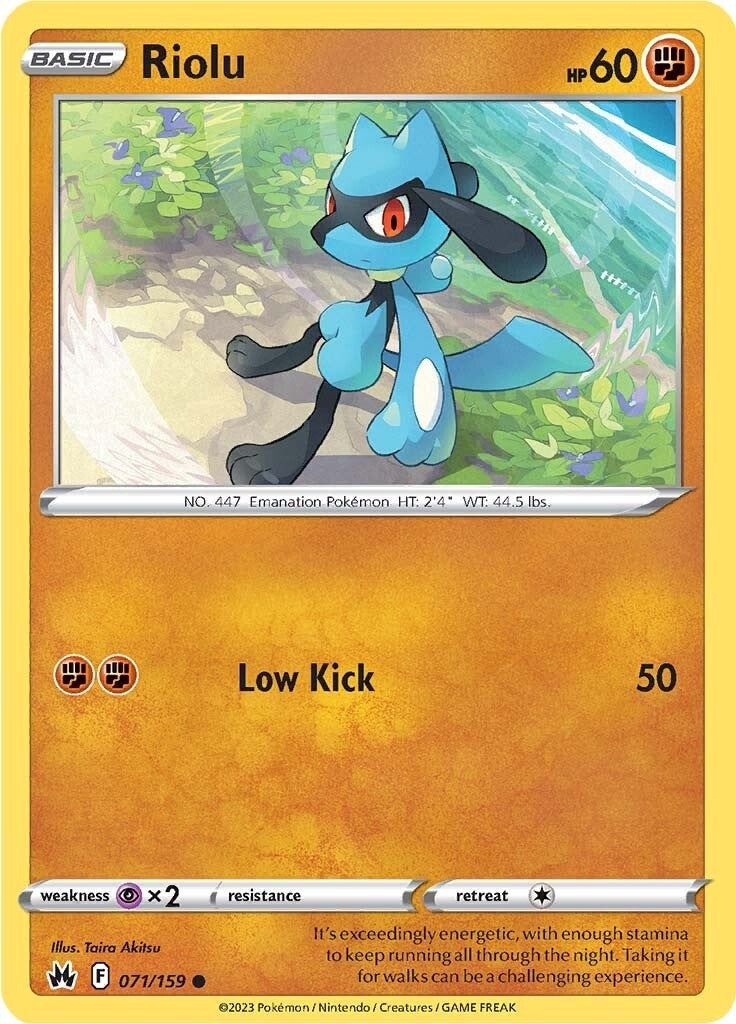 Riolu (071/159) [Sword & Shield: Crown Zenith] | Tabernacle Games