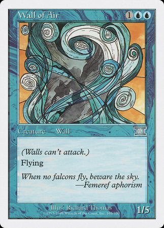 Wall of Air [Classic Sixth Edition] | Tabernacle Games