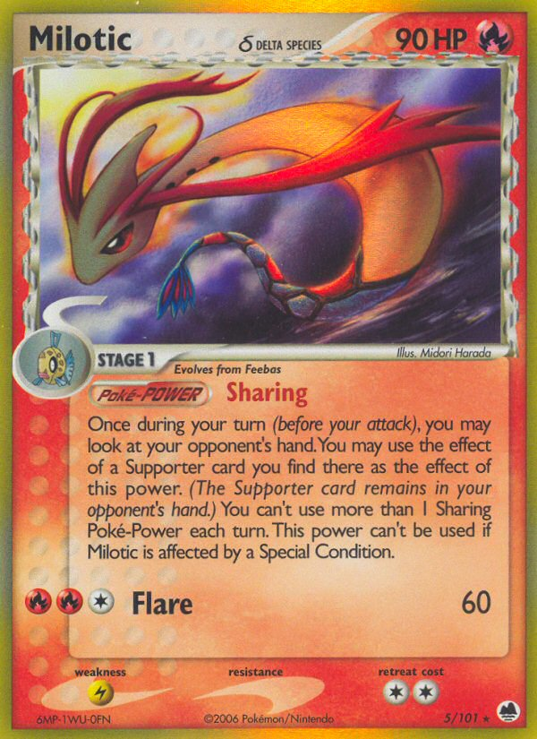 Milotic (5/101) (Delta Species) [EX: Dragon Frontiers] | Tabernacle Games