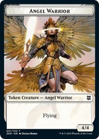 Angel Warrior // Hydra Double-sided Token [Zendikar Rising Tokens] | Tabernacle Games