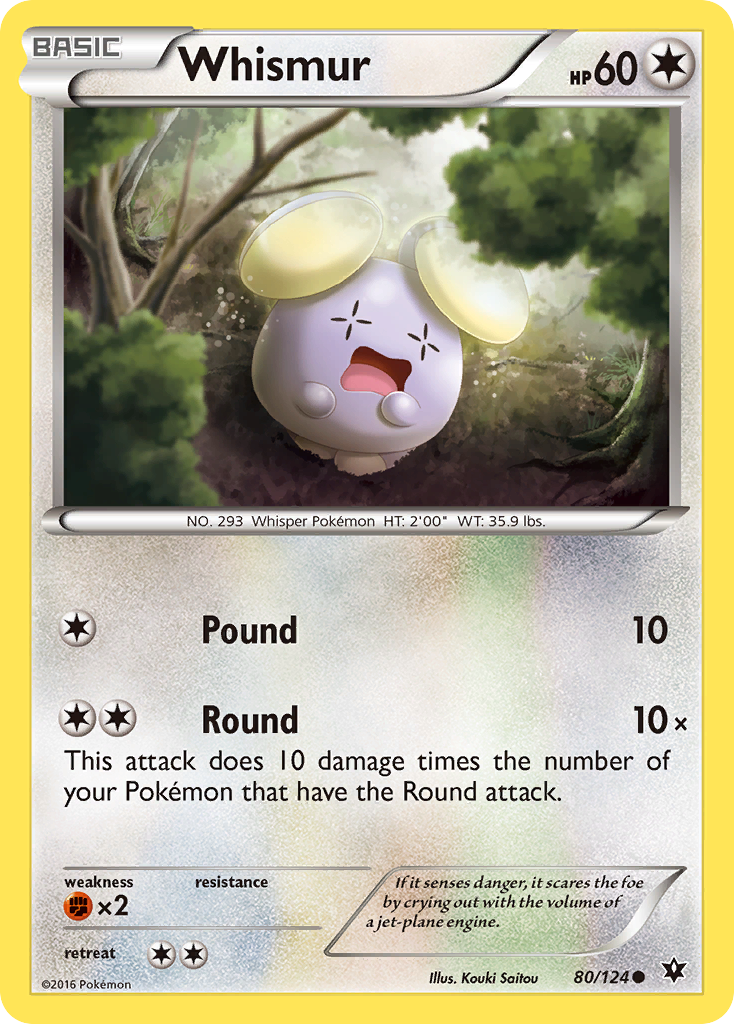 Whismur (80/124) [XY: Fates Collide] | Tabernacle Games