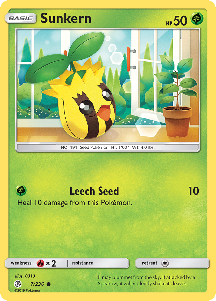 Sunkern (7/236) [Sun & Moon: Cosmic Eclipse] | Tabernacle Games