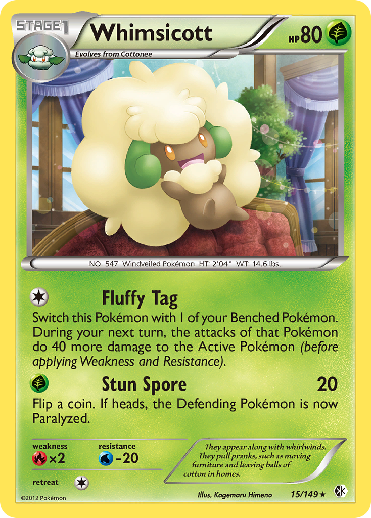 Whimsicott (15/149) [Black & White: Boundaries Crossed] | Tabernacle Games