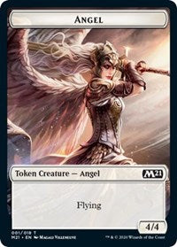 Angel // Cat (011) Double-sided Token [Core Set 2021 Tokens] | Tabernacle Games