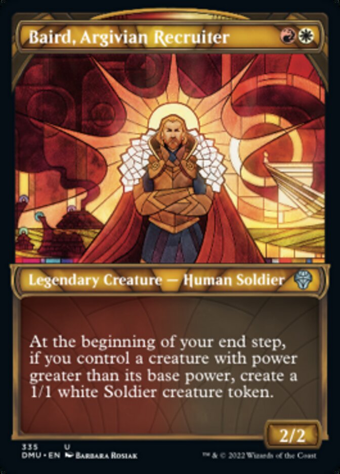 Baird, Argivian Recruiter (Showcase Textured) [Dominaria United] | Tabernacle Games