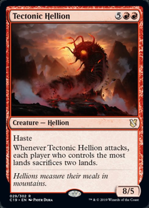 Tectonic Hellion [Commander 2019] | Tabernacle Games