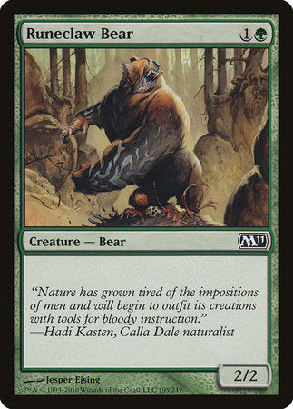 Runeclaw Bear [Magic 2011] | Tabernacle Games