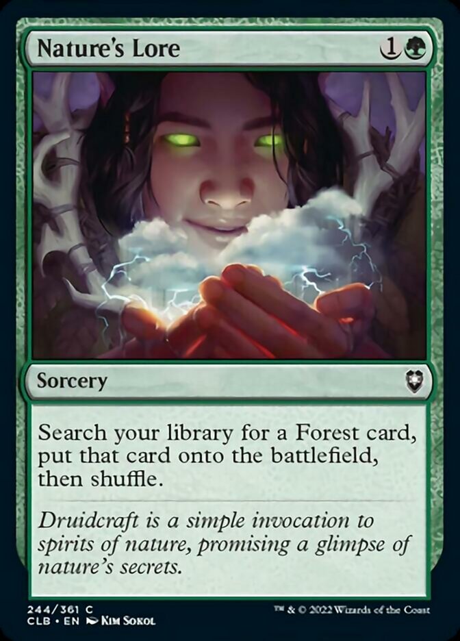 Nature's Lore [Commander Legends: Battle for Baldur's Gate] | Tabernacle Games