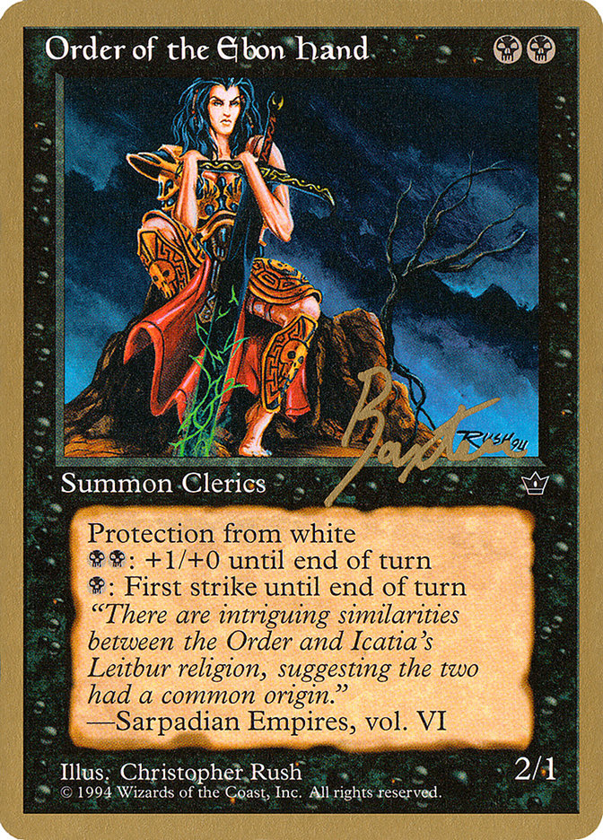 Order of the Ebon Hand (Rush) (George Baxter) [Pro Tour Collector Set] | Tabernacle Games