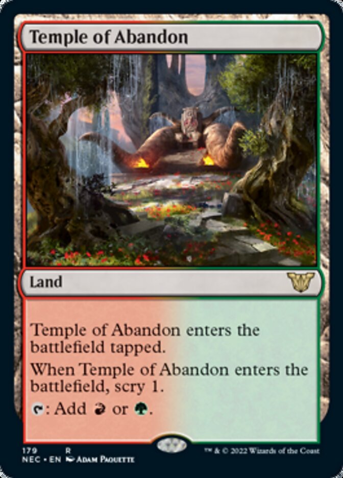 Temple of Abandon [Kamigawa: Neon Dynasty Commander] | Tabernacle Games