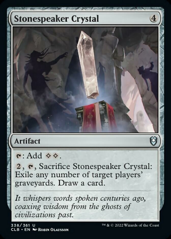 Stonespeaker Crystal [Commander Legends: Battle for Baldur's Gate] | Tabernacle Games