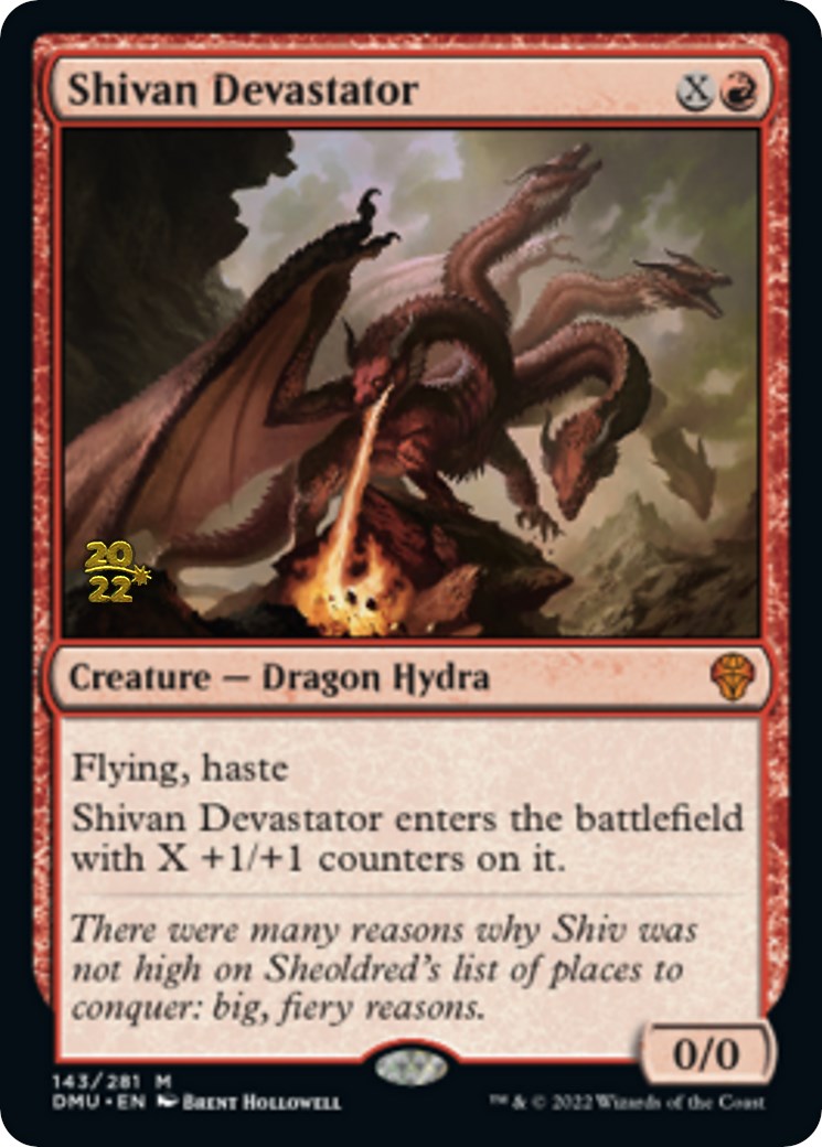 Shivan Devastator [Dominaria United Prerelease Promos] | Tabernacle Games
