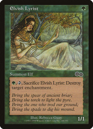 Elvish Lyrist [Urza's Saga] | Tabernacle Games