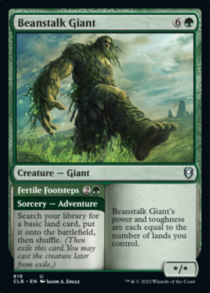 Beanstalk Giant // Fertile Footsteps [Commander Legends: Battle for Baldur's Gate] | Tabernacle Games