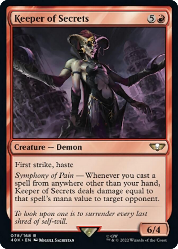 Keeper of Secrets (Surge Foil) [Universes Beyond: Warhammer 40,000] | Tabernacle Games