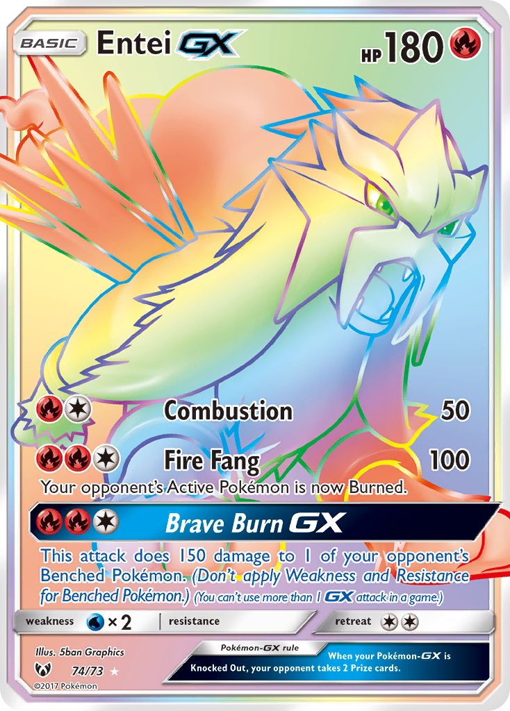 Entei GX (74/73) [Sun & Moon: Shining Legends] | Tabernacle Games