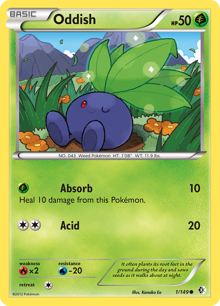 Oddish (1/149) [Black & White: Boundaries Crossed] | Tabernacle Games