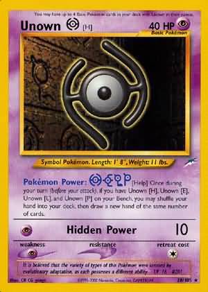 Unown [H] (28/105) [Neo Destiny Unlimited] | Tabernacle Games
