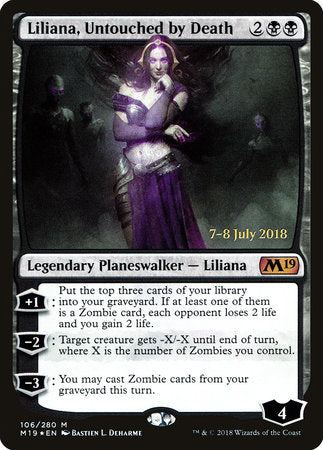 Liliana, Untouched by Death [Core Set 2019 Promos] | Tabernacle Games