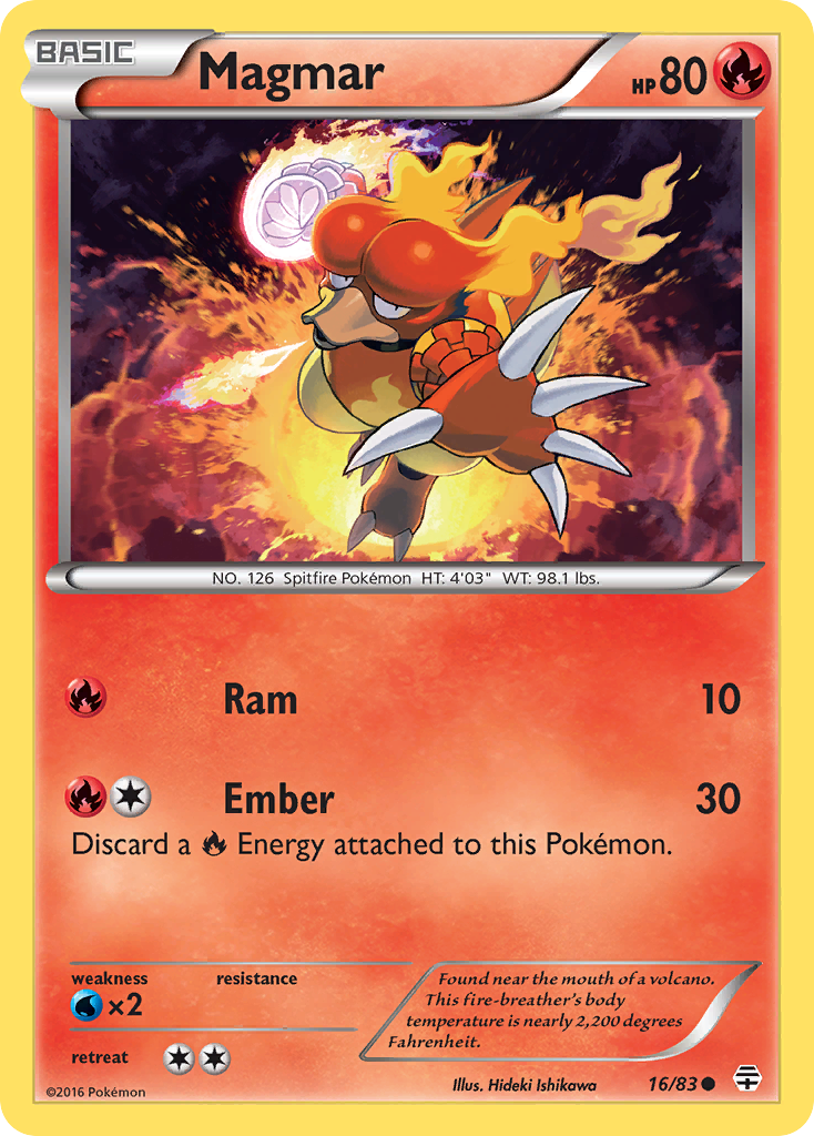 Magmar (16/83) [XY: Generations] | Tabernacle Games