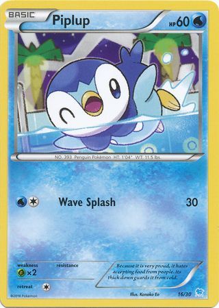Piplup (16/30) [XY: Trainer Kit 3 - Suicune] | Tabernacle Games