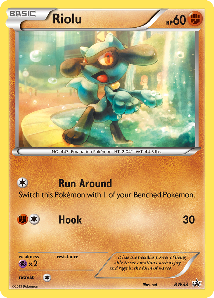 Riolu (BW33) [Black & White: Black Star Promos] | Tabernacle Games