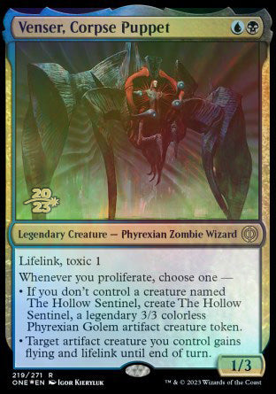 Venser, Corpse Puppet [Phyrexia: All Will Be One Prerelease Promos] | Tabernacle Games