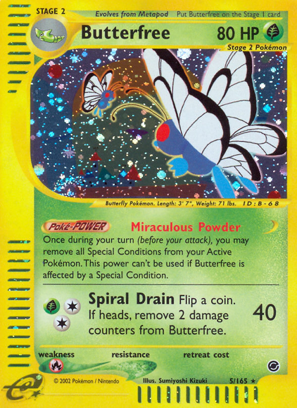 Butterfree (5/165) [Expedition: Base Set] | Tabernacle Games