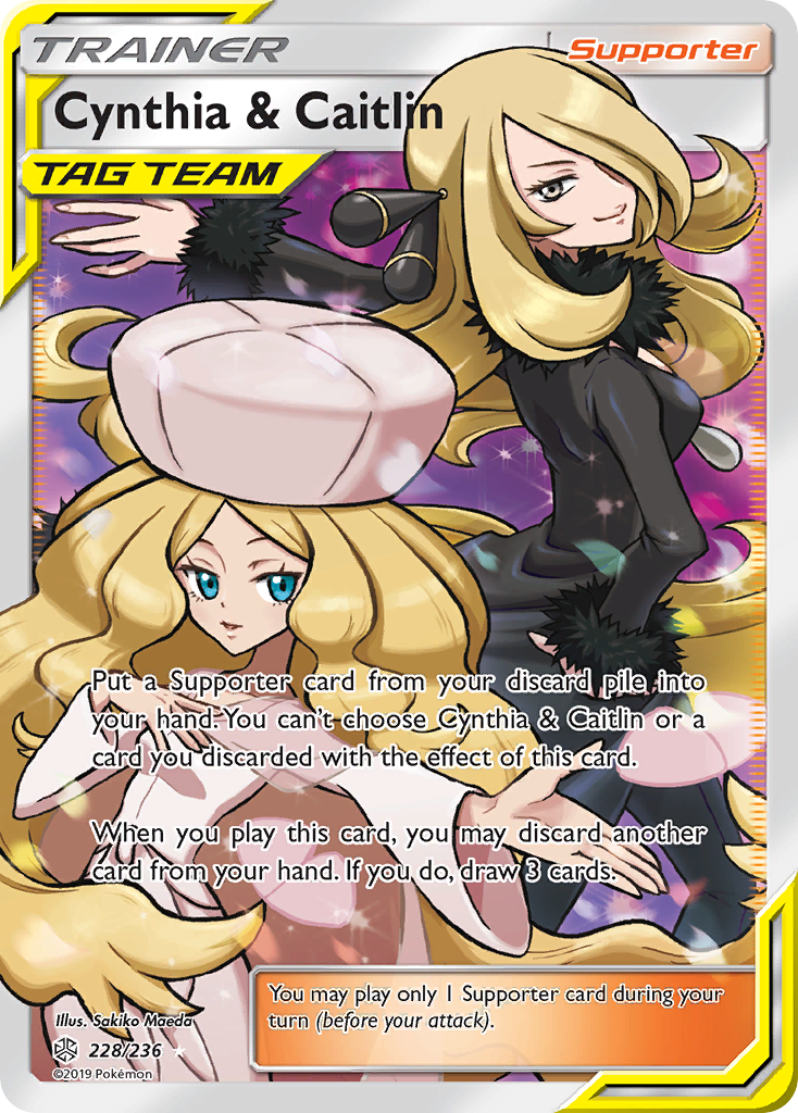 Cynthia & Caitlin (228/236) [Sun & Moon: Cosmic Eclipse] | Tabernacle Games