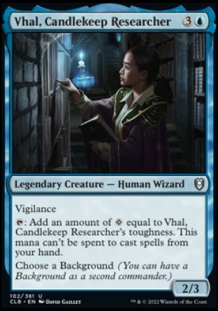 Vhal, Candlekeep Researcher [Commander Legends: Battle for Baldur's Gate] | Tabernacle Games