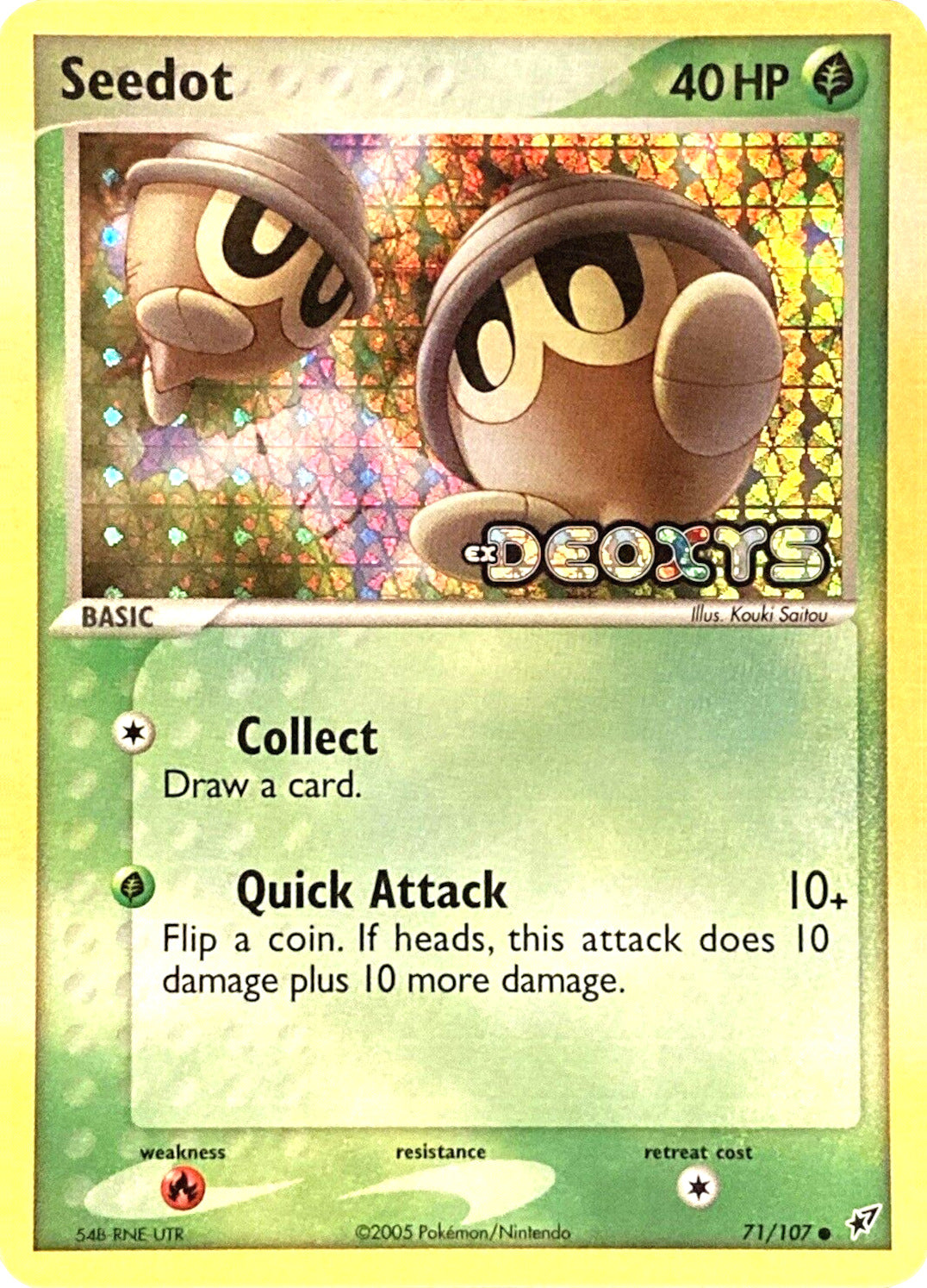 Seedot (71/107) (Stamped) [EX: Deoxys] | Tabernacle Games