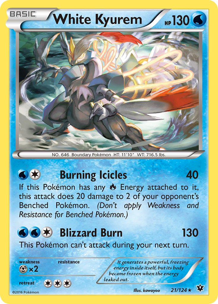 White Kyurem (21/124) (Theme Deck Exclusive) [XY: Fates Collide] | Tabernacle Games