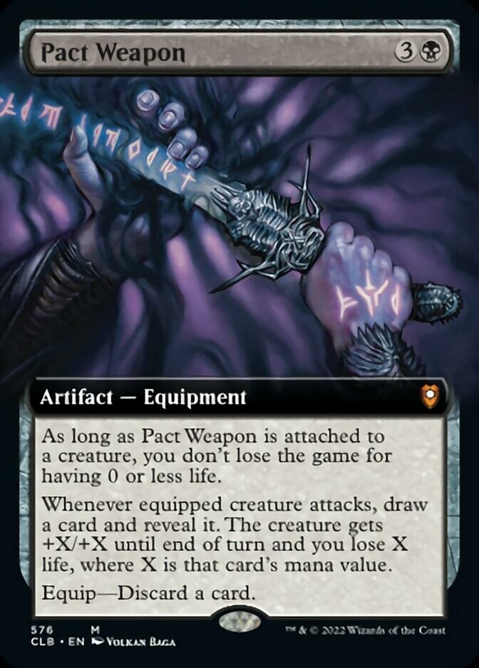 Pact Weapon (Extended Art) [Commander Legends: Battle for Baldur's Gate] | Tabernacle Games