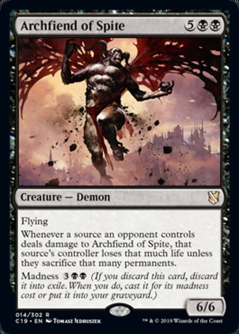 Archfiend of Spite [Commander 2019] | Tabernacle Games