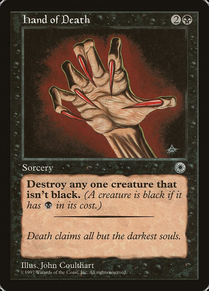 Hand of Death (With Creature Color Explanation) [Portal] | Tabernacle Games