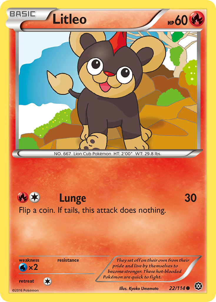 Litleo (22/114) [XY: Steam Siege] | Tabernacle Games