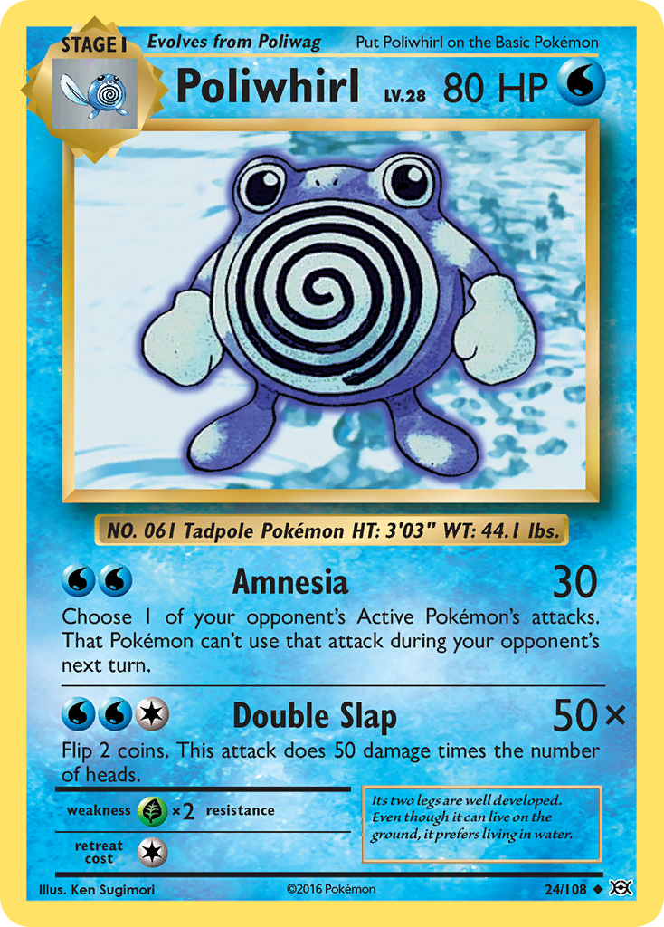 Poliwhirl (24/108) [XY: Evolutions] | Tabernacle Games