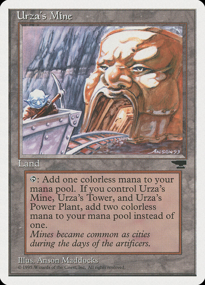 Urza's Mine (Mine Cart Entering Mouth) [Chronicles] | Tabernacle Games