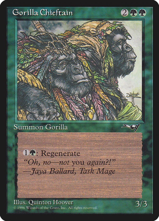 Gorilla Chieftain (Two Gorilla Art) [Alliances] | Tabernacle Games