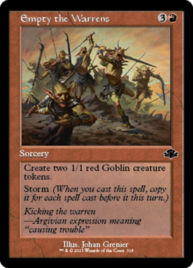 Empty the Warrens (Retro) [Dominaria Remastered] | Tabernacle Games