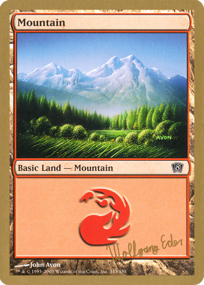 Mountain (we343) (Wolfgang Eder) [World Championship Decks 2003] | Tabernacle Games