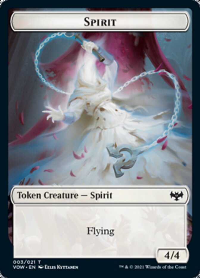 Spirit Token (003) [Innistrad: Crimson Vow Tokens] | Tabernacle Games
